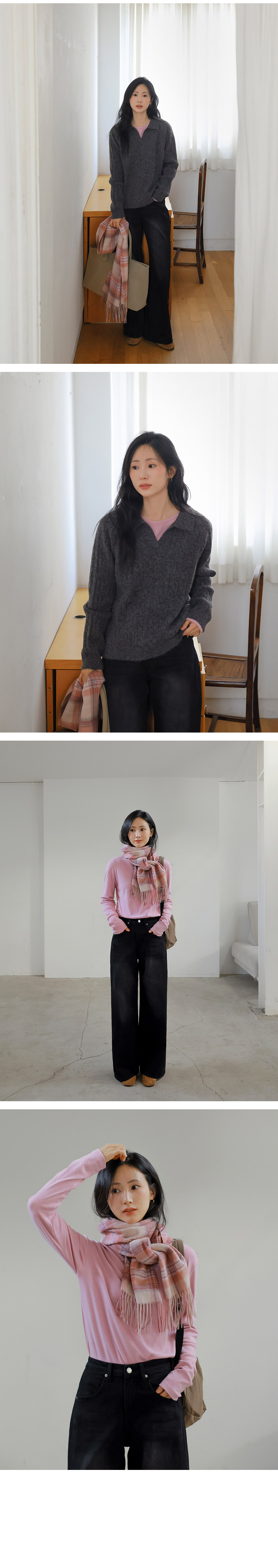 Cozy Color Round T-shirt | JUSTONE